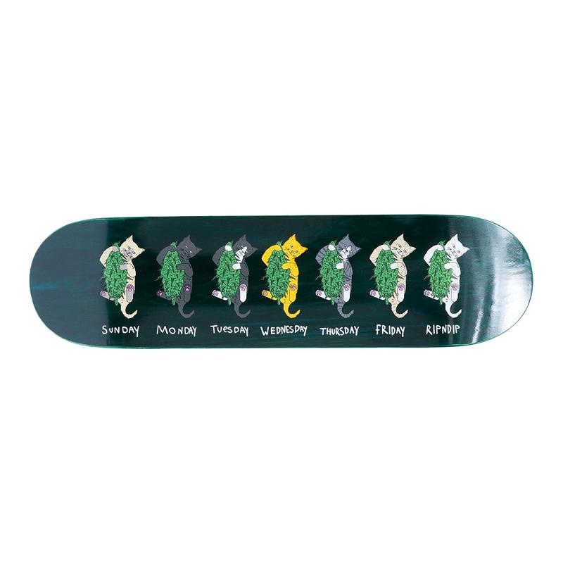 Ripndip Days Of The Week Skateboard Turquoise | CA DN2715