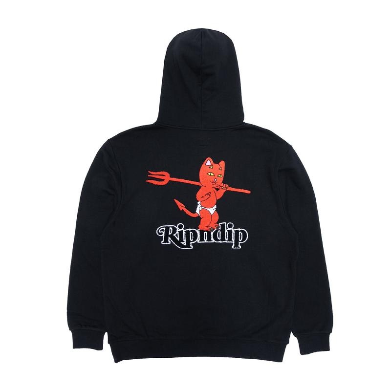 Ripndip Devil Baby Hoodie Black | CA WY2584