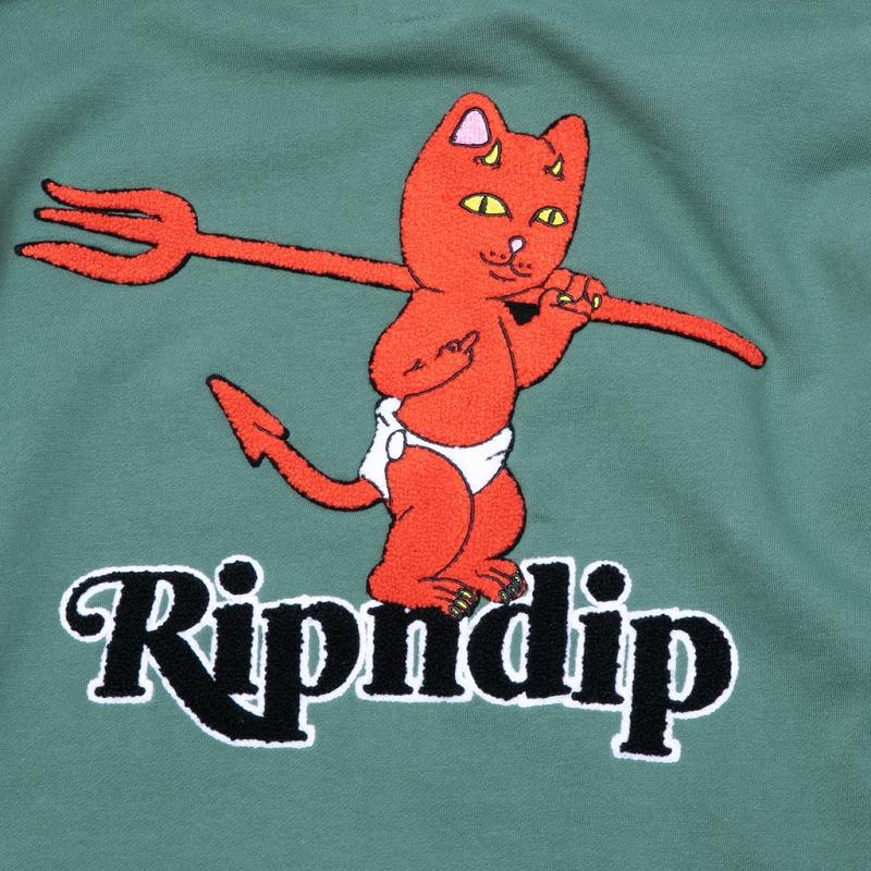 Ripndip Devil Baby Hoodie Dark Olive | CA EX2583