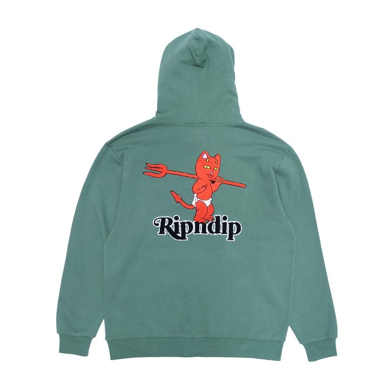 Ripndip Devil Baby Hoodie Dark Olive | CA EX2583