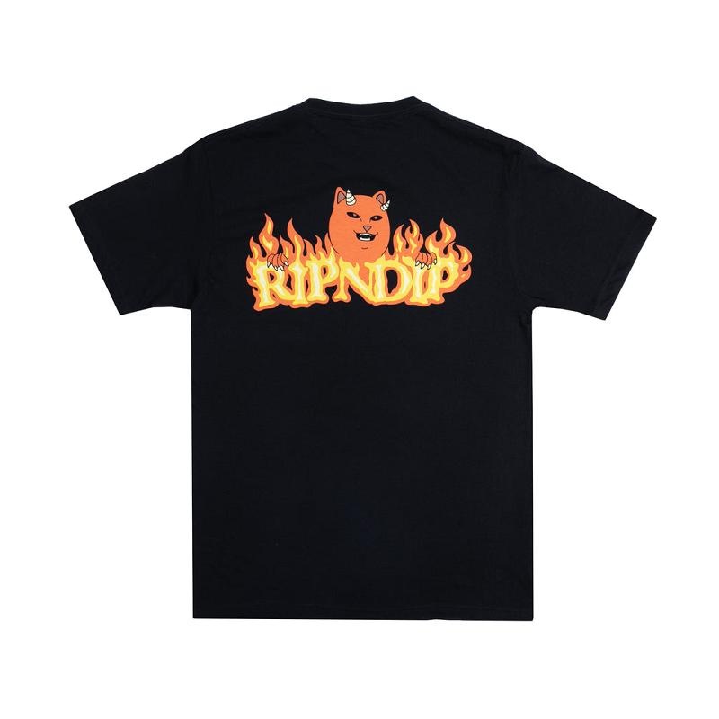 Ripndip Devils Work Shirts Black | CA XF2306