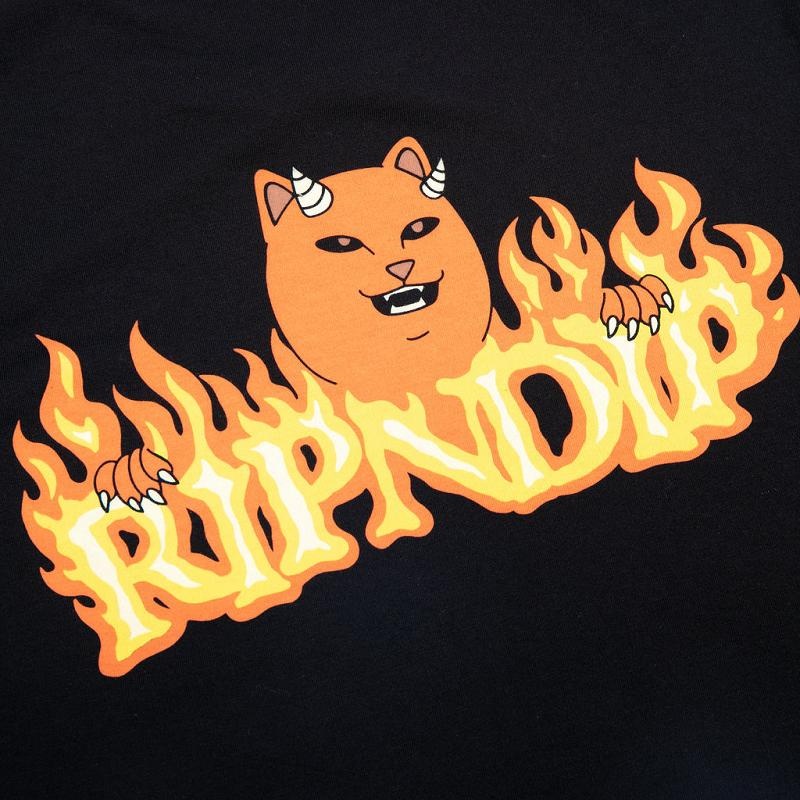 Ripndip Devils Work Shirts Black | CA XF2306