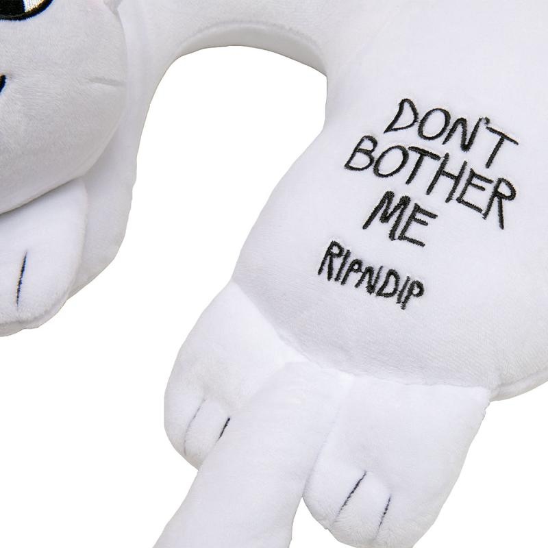 Ripndip Don't Bother Me Travel Neck Pillow Accessories White | CA RW2937