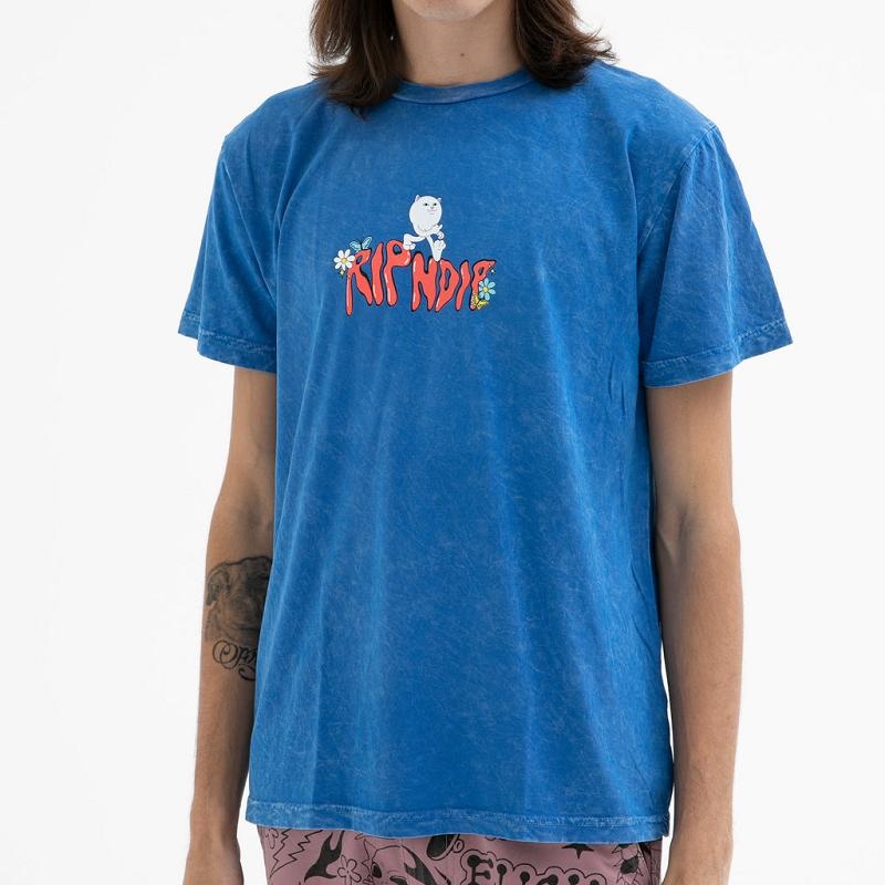 Ripndip Dont Trip Shirts Blue Wash | CA OR2268