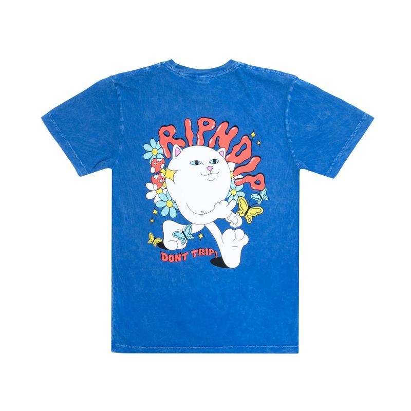 Ripndip Dont Trip Shirts Blue Wash | CA OR2268