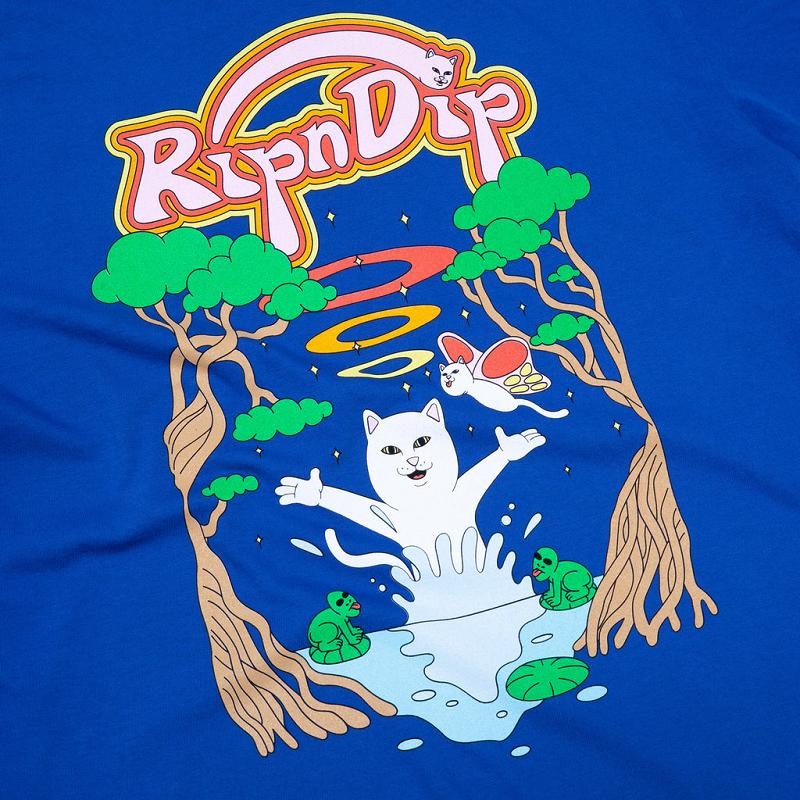 Ripndip Down By The River Shirts Royal Blue | CA DN2365