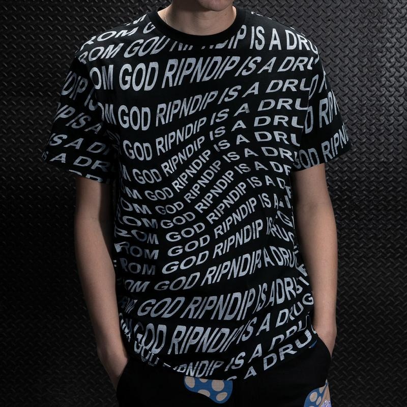 Ripndip Drug From God Shirts Black | CA KI2225