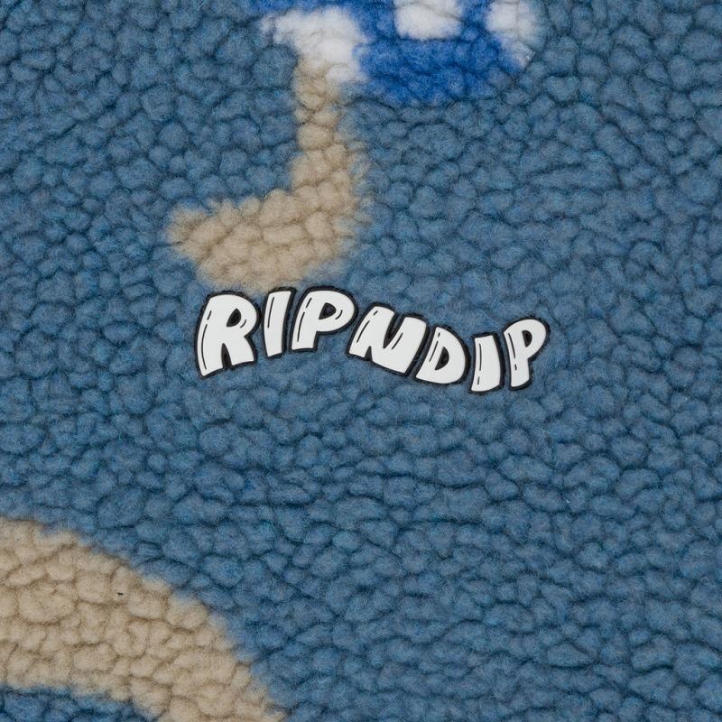 Ripndip Euphoria Reversible Polar Fleece Jackets Grey | CA TV2477