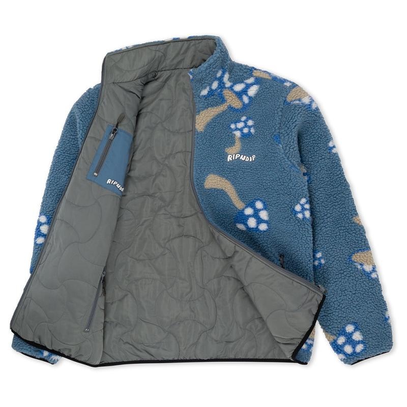 Ripndip Euphoria Reversible Polar Fleece Jackets Grey | CA TV2477