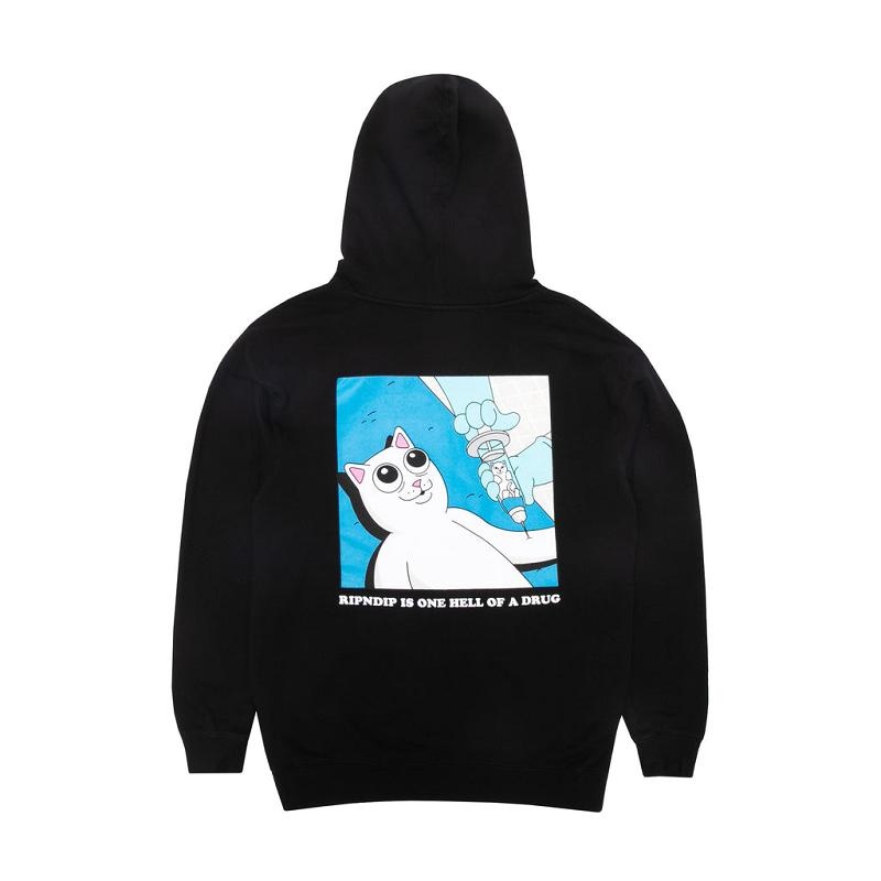 Ripndip Feel Good Hoodie Black | CA SO2574