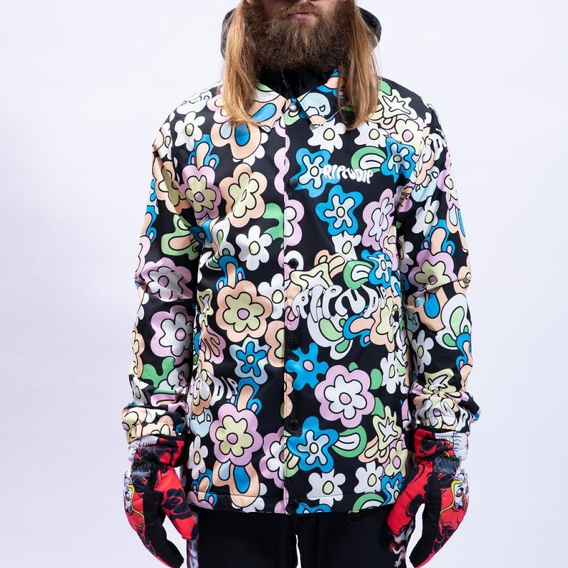 Ripndip Flower Child Snowboard Jackets Multicolor | CA TV2503