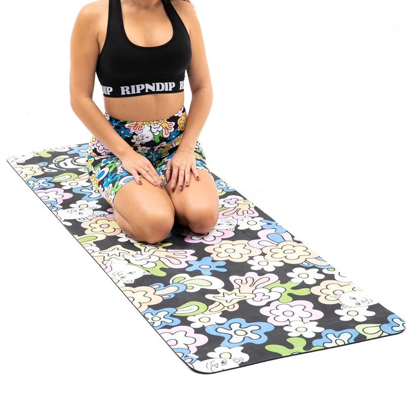 Ripndip Flower Child Yoga Mat Accessories Black | CA IS2888