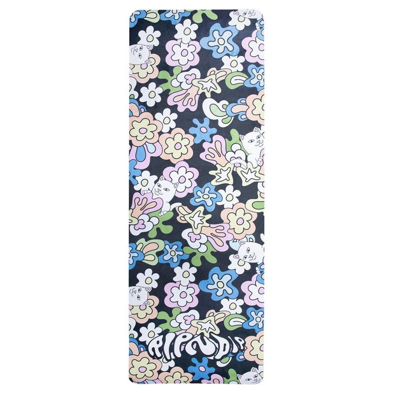 Ripndip Flower Child Yoga Mat Accessories Black | CA IS2888