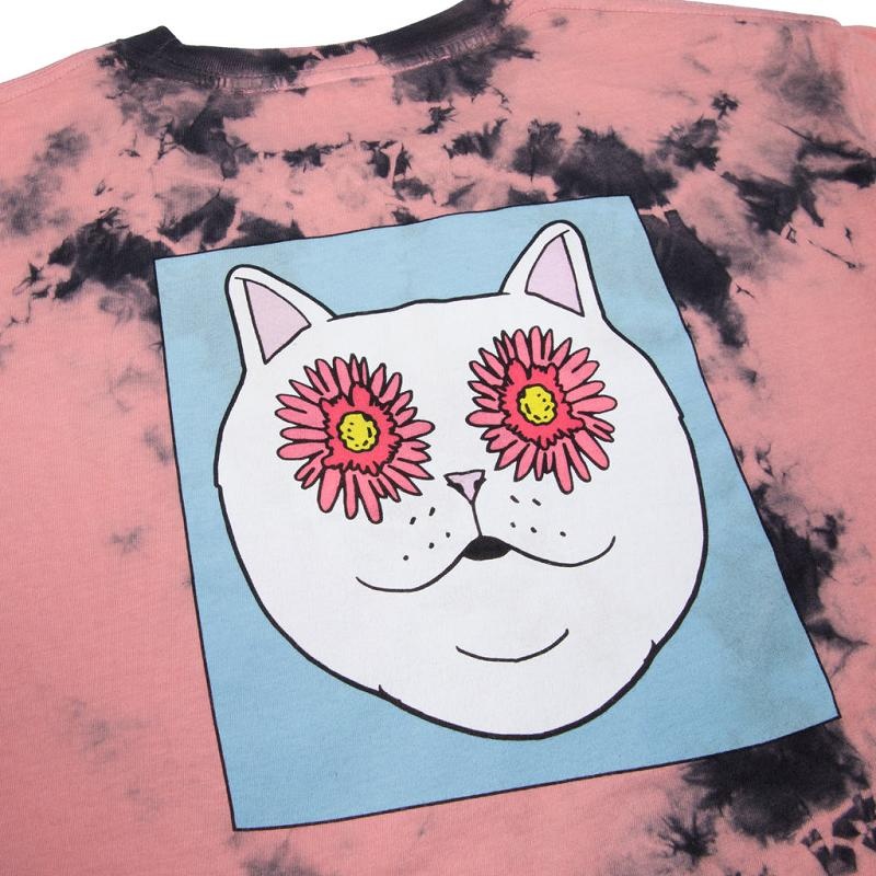 Ripndip Flower Eyes Shirts Pink / Black | CA WY2376