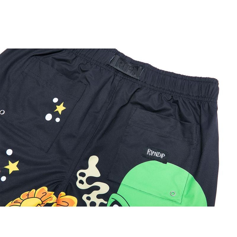 Ripndip Friday Jr Swim Shorts Black | CA PQ2191