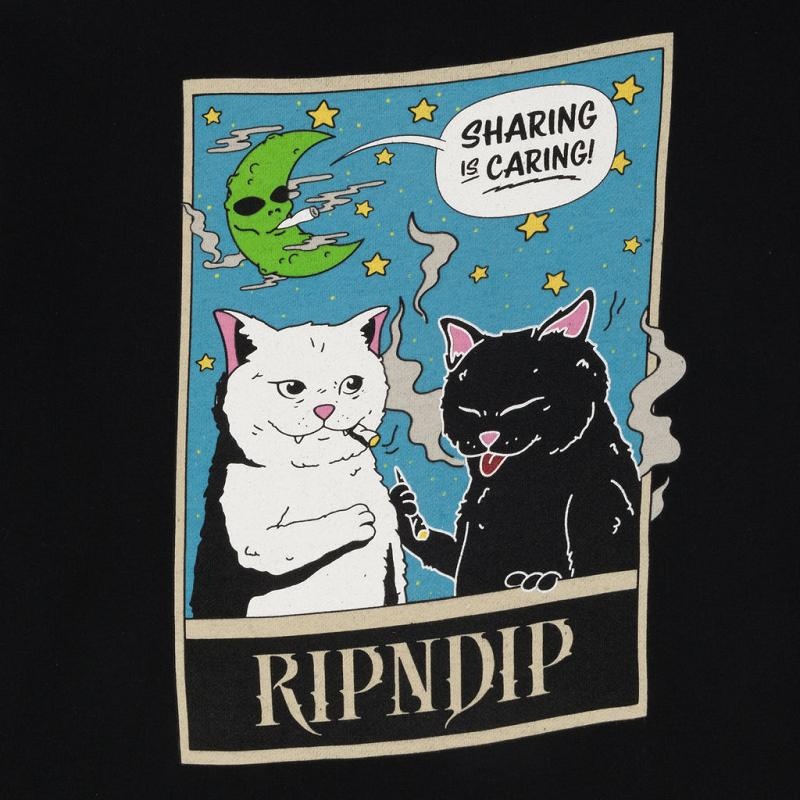 Ripndip Friends Share Hoodie Black | CA RW2530