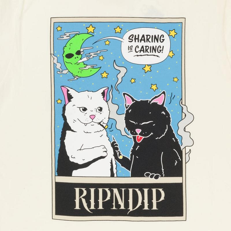 Ripndip Friends Share Shirts Beige | CA SO2219