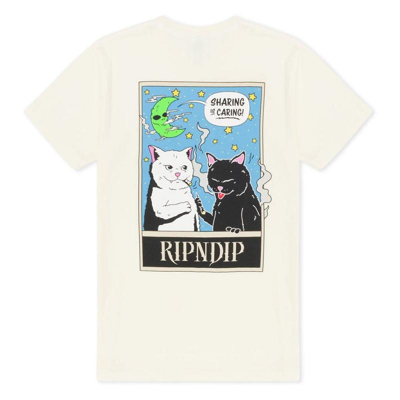 Ripndip Friends Share Shirts Beige | CA SO2219