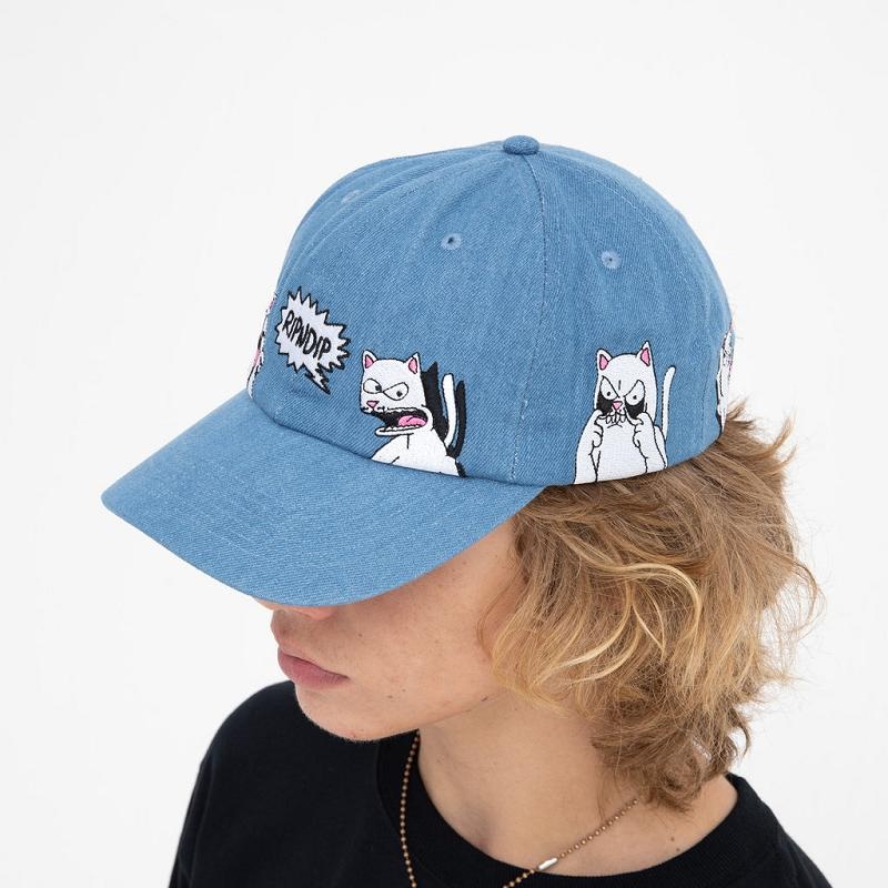 Ripndip Frustration Denim Dad Hats Wash | CA GL2066