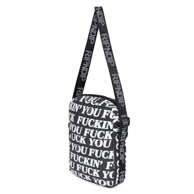 Ripndip Fuckin Fuck Crossbody Bags Black | CA DN2999