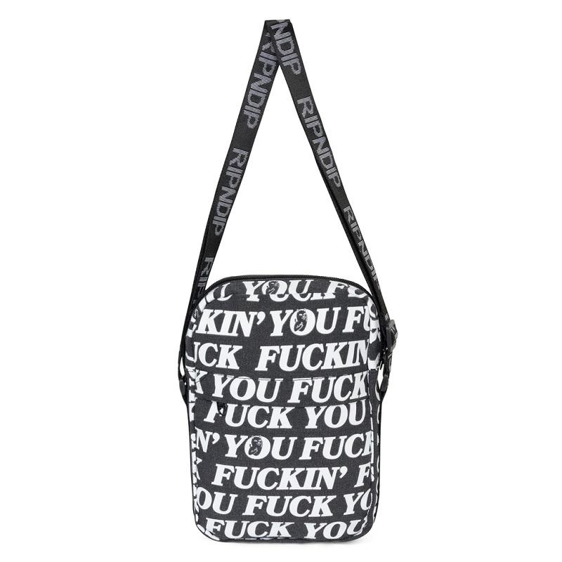 Ripndip Fuckin Fuck Crossbody Bags Black | CA DN2999