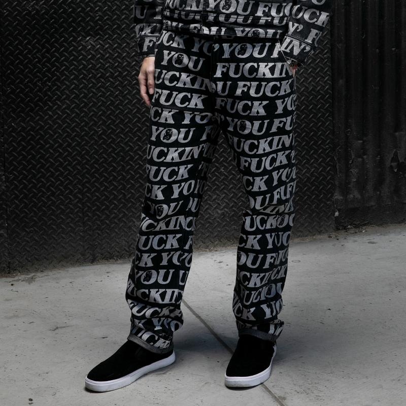 Ripndip Fuckin Fuck Denim Pants Black | CA VD2381