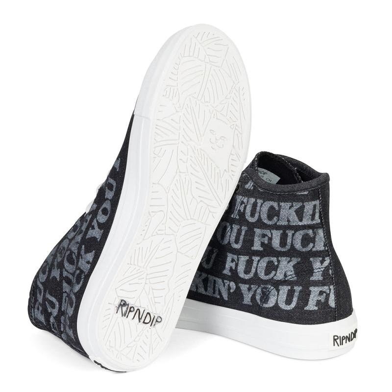 Ripndip Fuckin Fuck High Top High Tops Black | CA GL2040