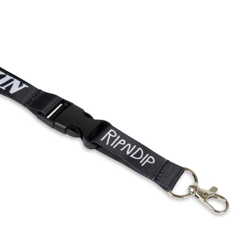 Ripndip Fuckin Fuck Lanyard Accessories Black | CA DN2768