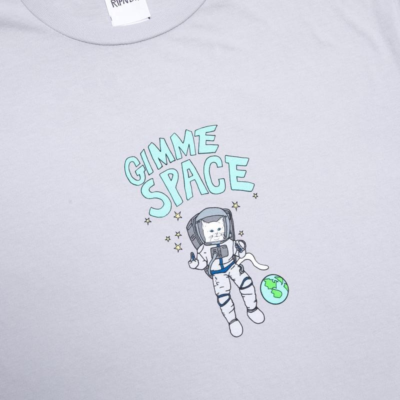 Ripndip Gimme Space Shirts Grey | CA SO2271