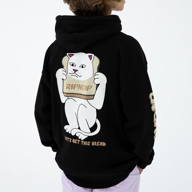 Ripndip Gluten Free Hoodie Black | CA TV2581