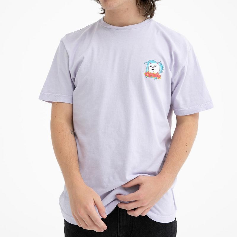 Ripndip Good Life Shirts Lavender | CA IS2267