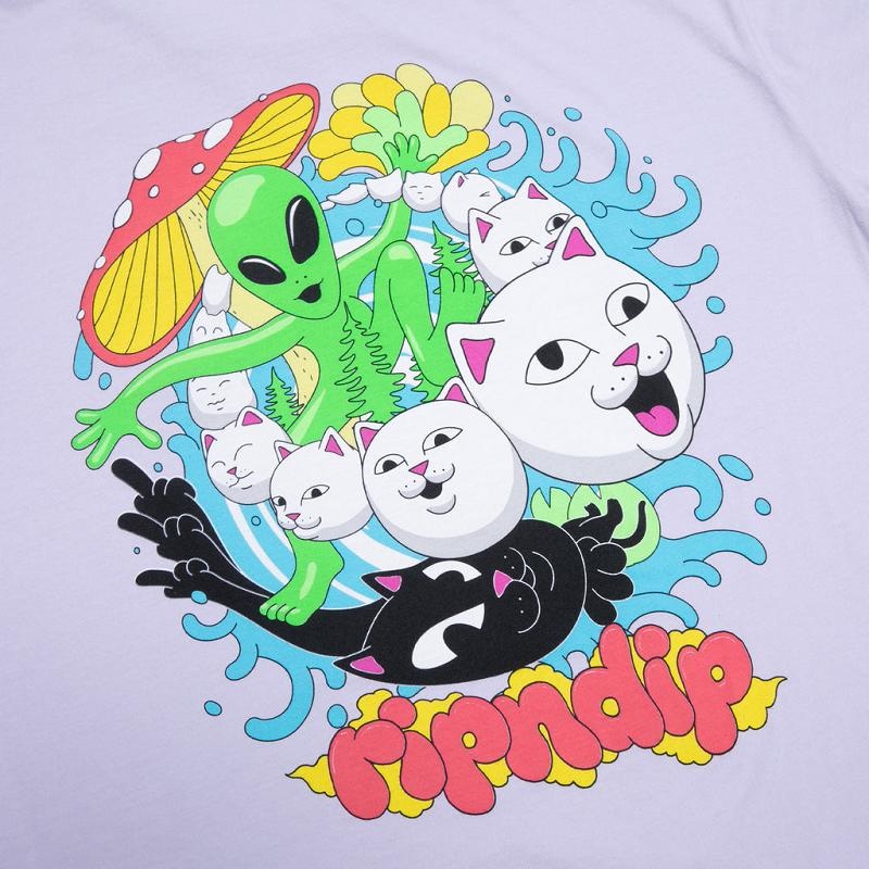 Ripndip Good Life Shirts Lavender | CA IS2267