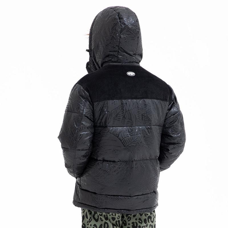 Ripndip Griffith Hooded Puffer Jackets Black | CA UT2501