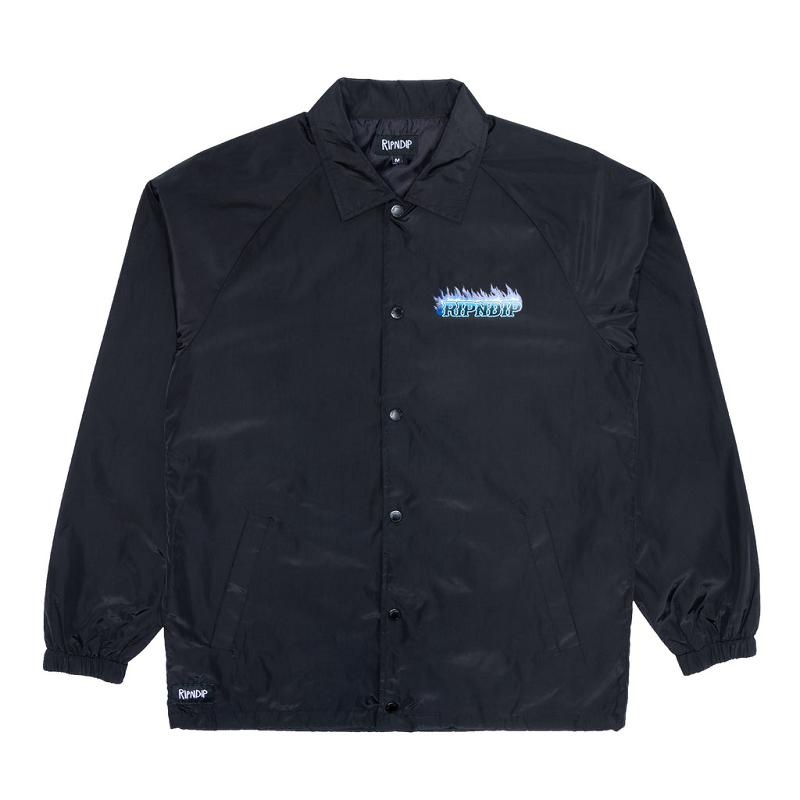 Ripndip Hades Coach Jackets Black | CA OR2499