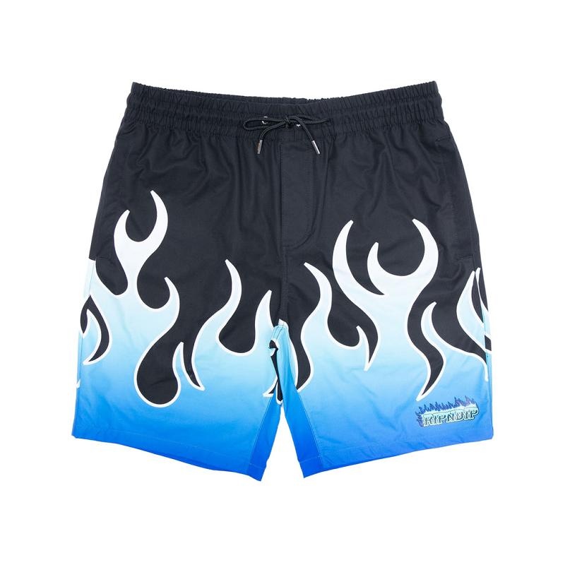 Ripndip Hades Swim Shorts Black | CA IS2189