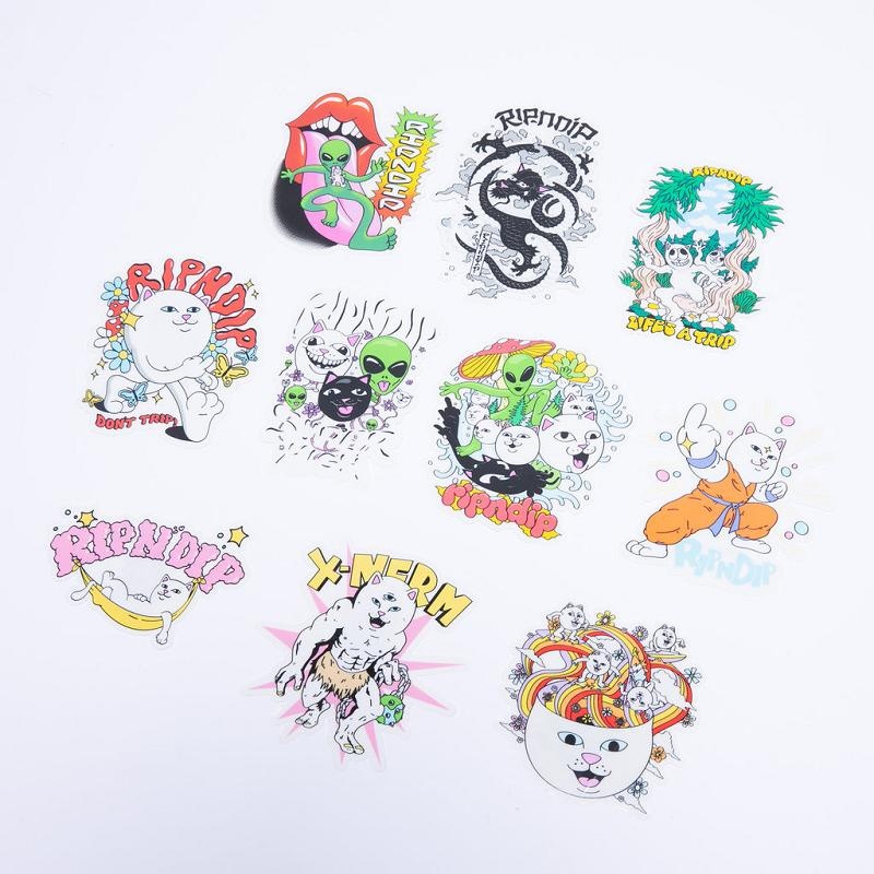 Ripndip Happy Lickin Sticker Pack Accessories Multicolor | CA PQ2815