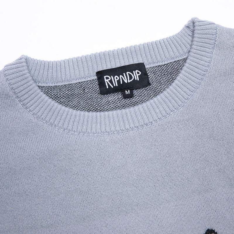 Ripndip Heaven And Hell Knit Sweaters Light Blue | CA VD2152