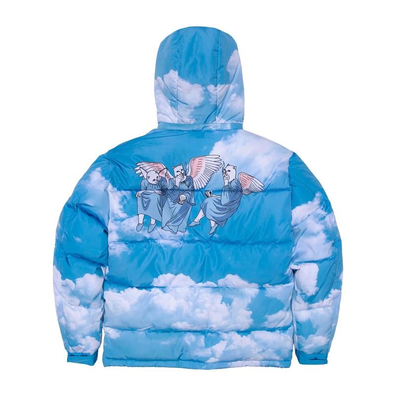 Ripndip Heaven And Hell Puffer Jackets Blue | CA IS2500