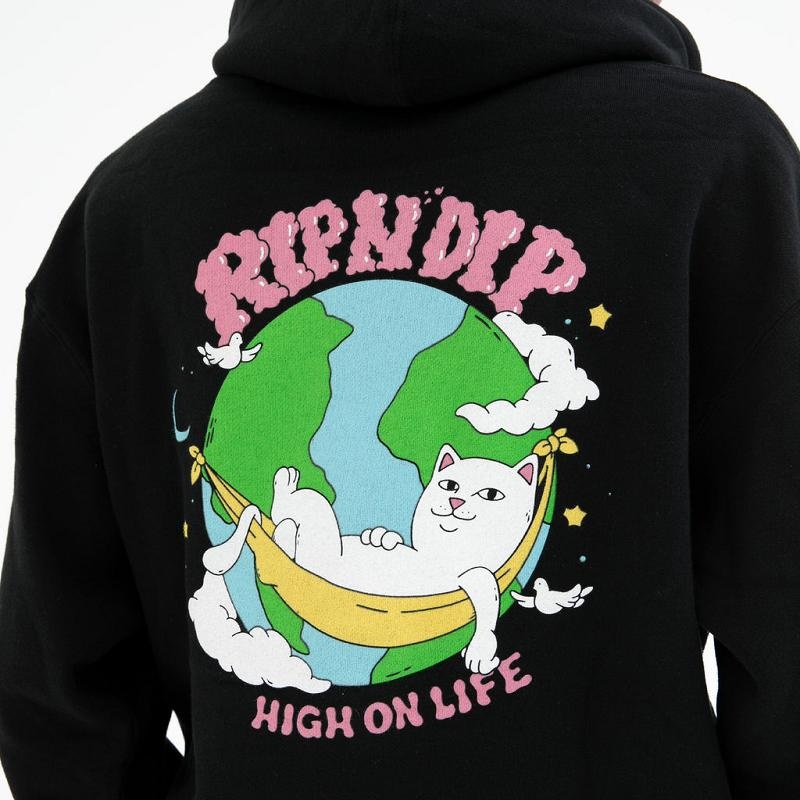 Ripndip High On Life Hoodie Black | CA OR2551