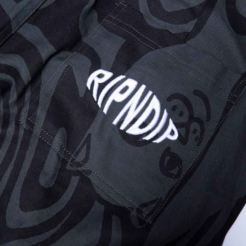 Ripndip Hypnotic Cotton Twill Pants Black | CA VD2407