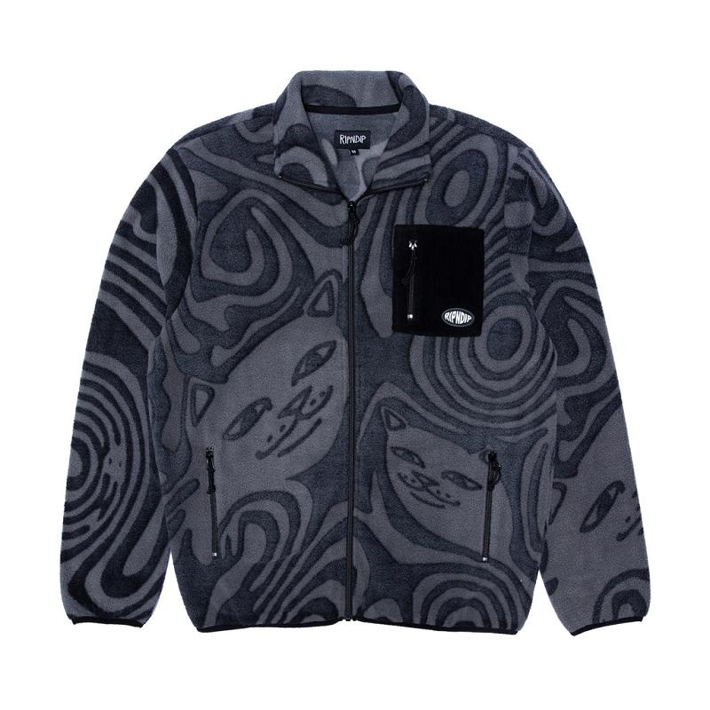 Ripndip Hypnotic Polar Fleece Jackets Black | CA WY2506