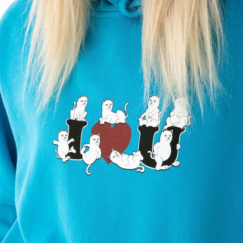 Ripndip I Heart U Hoodie AZURE Blue | CA HK2596