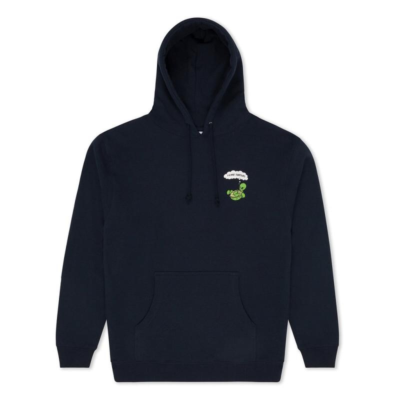 Ripndip I Like Turtles Hoodie Navy | CA YU2528