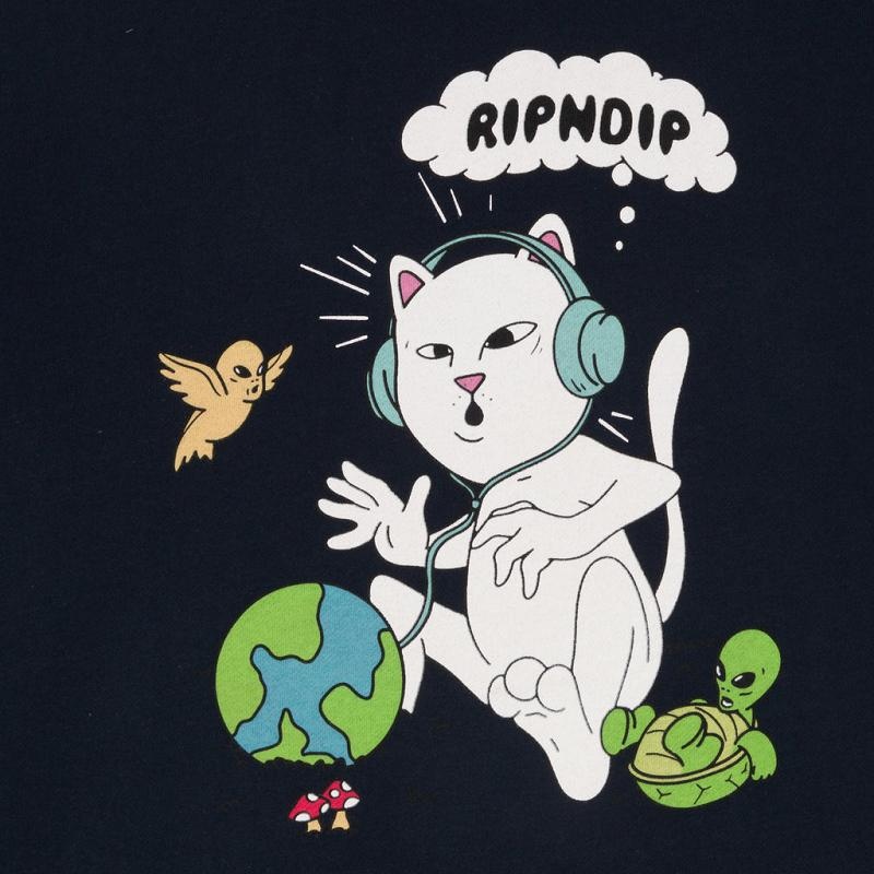 Ripndip I Like Turtles Hoodie Navy | CA YU2528