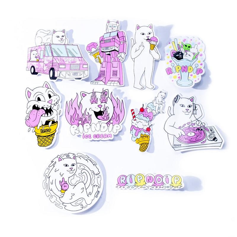 Ripndip Ice Cream Sticker Pack Accessories Multicolor | CA BC2943