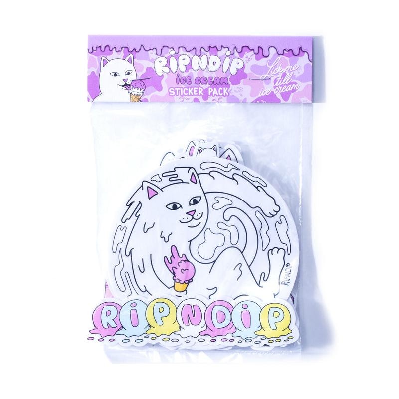 Ripndip Ice Cream Sticker Pack Accessories Multicolor | CA BC2943