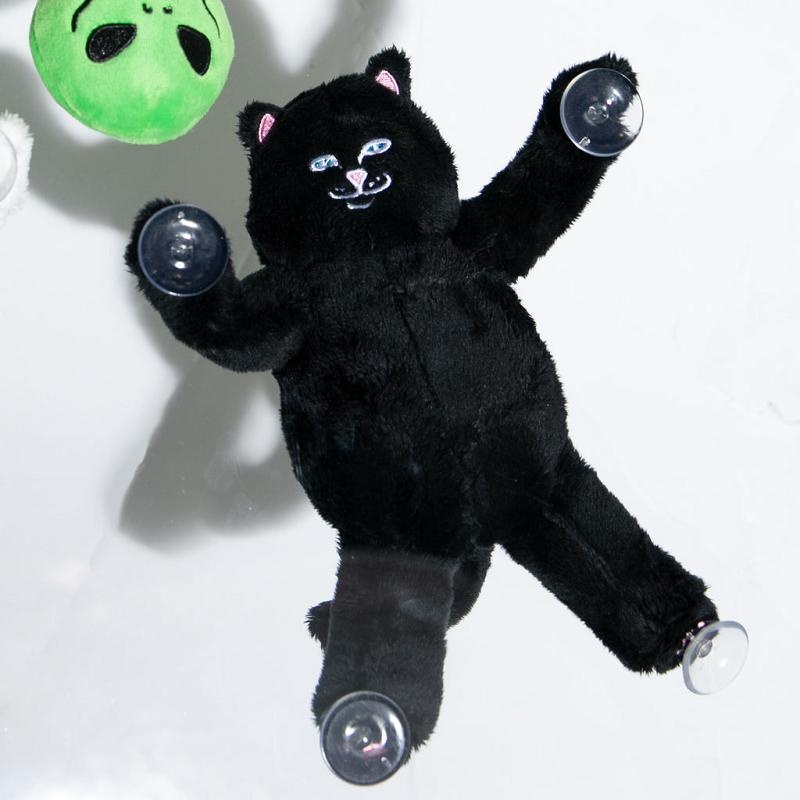 Ripndip Jerm Window Plush Suction Cup Plush Doll Accessories Black | CA LH2761