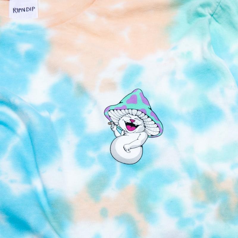 Ripndip Kaleidoscopic Long Sleeve Light Blue / Coral | CA PQ2446