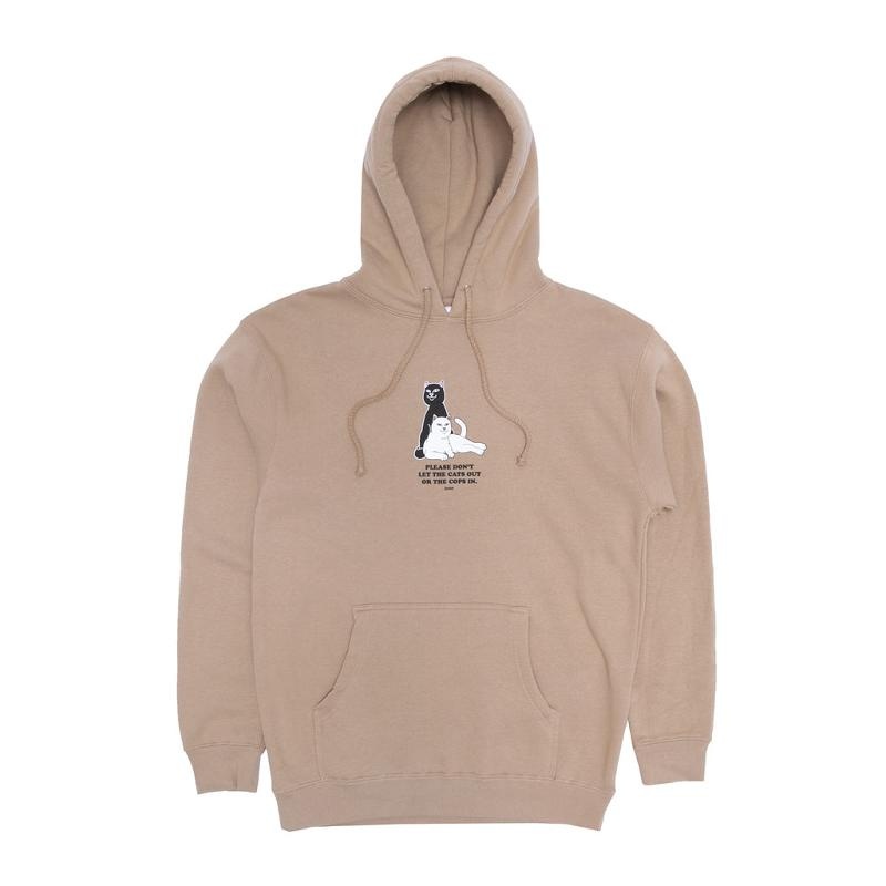 Ripndip Keep The Cats In Hoodie Brown | CA IS2552