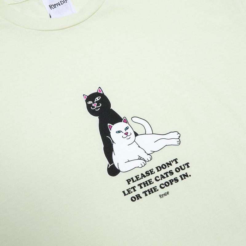 Ripndip Keep The Cats In Shirts Light Green | CA LH2252